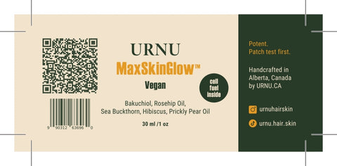 URNU MaxSkinGlow – (Vegan) Pure Radiance | Botanical Glow Booster